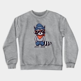 Thug raccoon Life Crewneck Sweatshirt